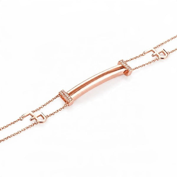 Bracciale Marcello Pane Componibile Rosè Maglia Rolò BRYL 002