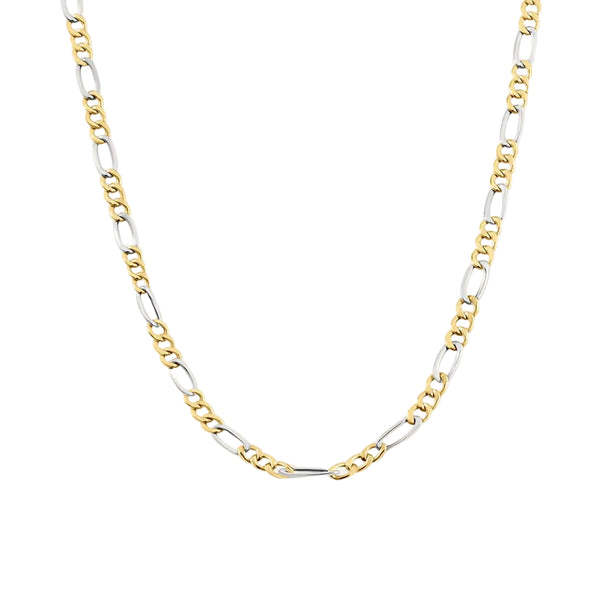 Catena Stroili Oro Bicolore 9 KT Maglia Alternata 1/3 50 cm 1412952