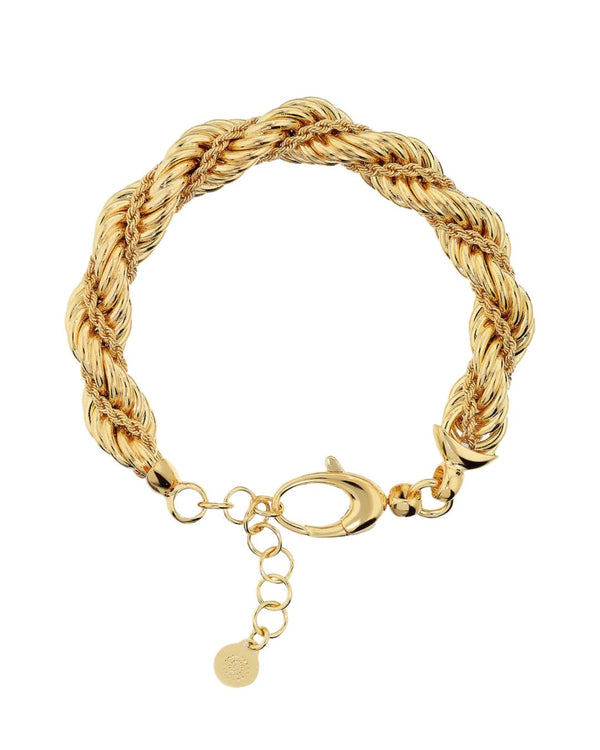 Bracciale Etrusca Doppia Catena Corda WSET00885.YG