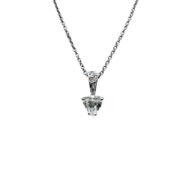 Collana Bibigì in oro bianco con pendente con Diamante Taglio Cuore CFS8152B50