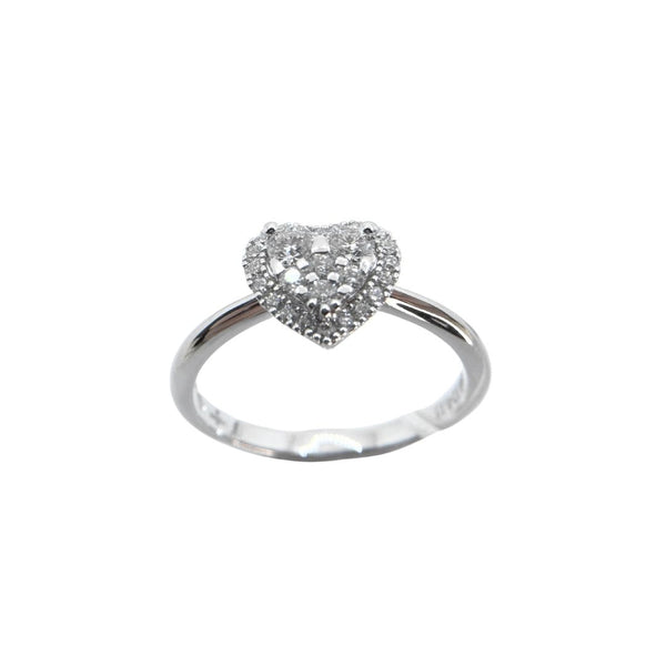 Anello Cuore Mirco Visconti in Oro Bianco e Diamanti ABA1064/20