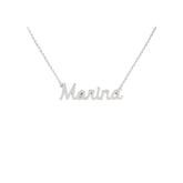 Collana Nome Marina In Acciaio 316