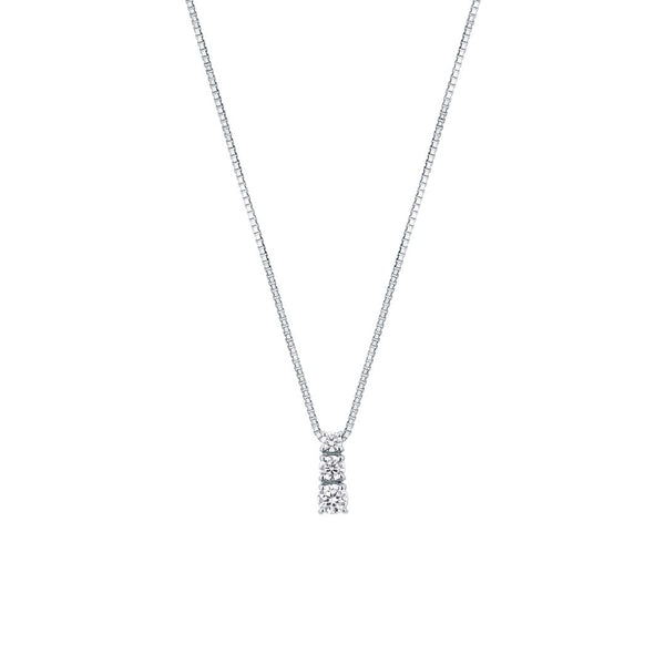 Collana Mirco Visconti Con Pendente Trilogy Con Diamanti A Scalare IU19/10