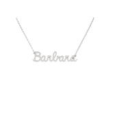 Collana Nome Barbara In Acciaio 316