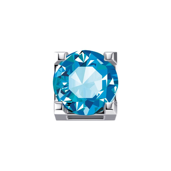 Charm Elements Griffe in oro bianco e topazio london DCHY9319