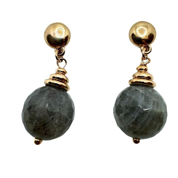 Pendientes colgantes Bronzallure con labradorita