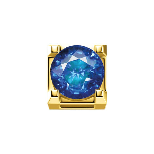 Charm Elements Griffe 0,05 ct in oro giallo e zaffiro ECZ10344