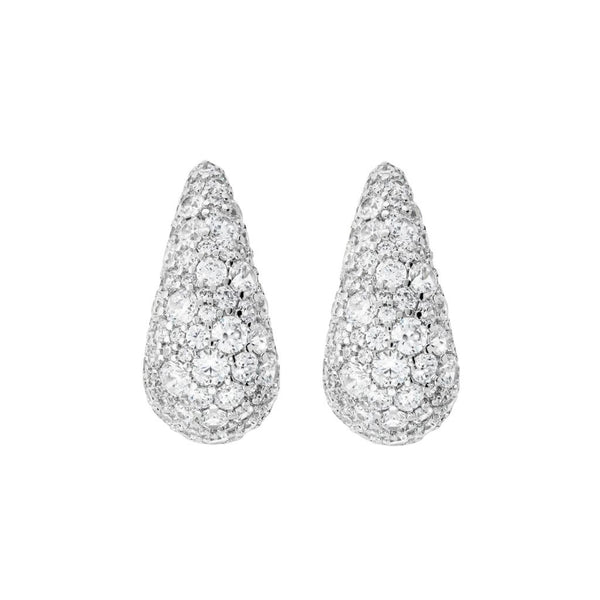 Orecchini Bronzallure a Goccia con Pavé di Cubic Zirconia -