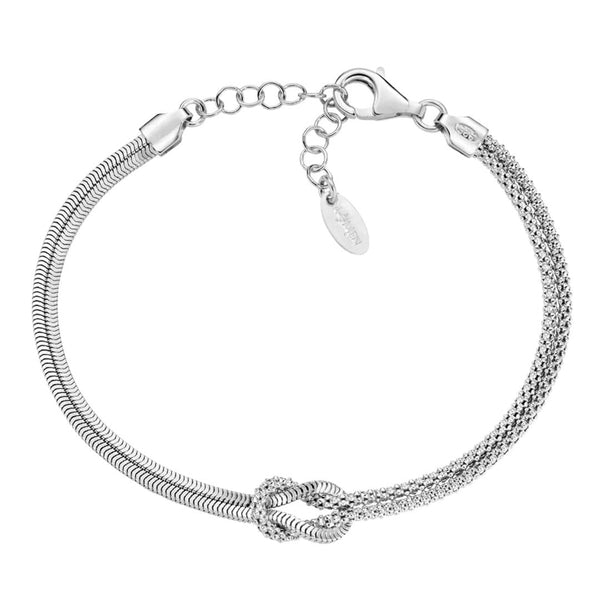 Bracciale Amen Nodo D'Amore Argentato