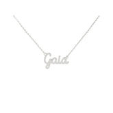 Collana Nome Gaia In Acciaio 316