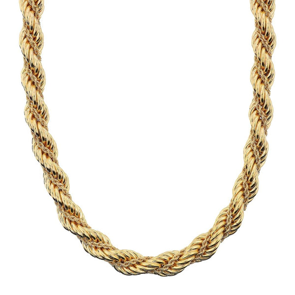 Collana Etrusca Girocollo Doppia Catena Corda