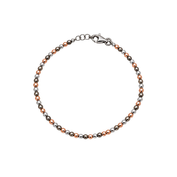 Bracciale Handmade Milleluci in Oro Bianco, Rosa e Brunito 18 KT BRML06