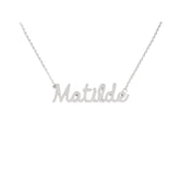 Collana Nome Matilde In Acciaio 316