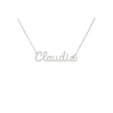 Collana Nome Claudia In Acciaio 316