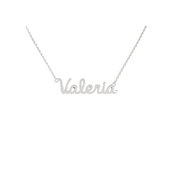 Collana Nome Valeria In Acciaio 316 -