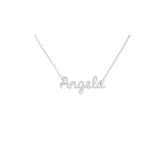 Collana Nome Angela In Acciaio 316
