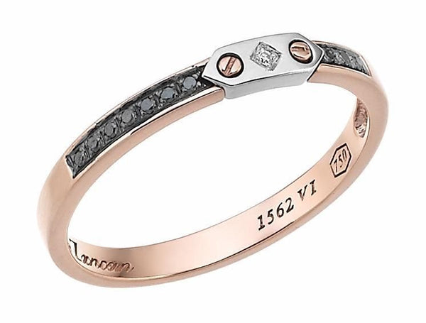 Anillo Zancan para hombre en oro rosa de 18 quilates