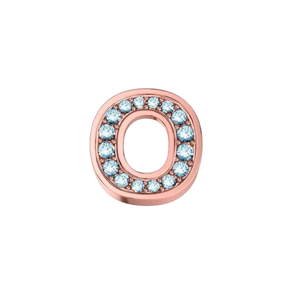 Charm Elements Lettera O in Oro Rosa e Diamanti 0,02 ct DCHF9143O.002