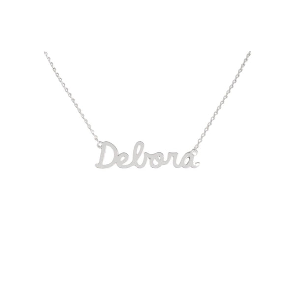 Collana Nome Debora In Acciaio 316 -