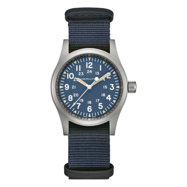 Orologio Hamilton Uomo Khaki Field Meccanico Blu H69439940