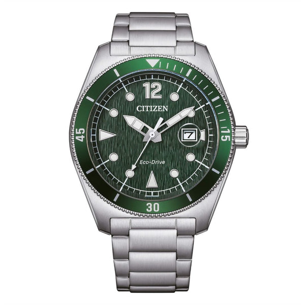 Citizen Men's OF Marine Eco Drive Green Watch AW1880-55X