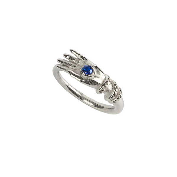 Fedina Nove25 Talismano Con Occhio Spinello Blu Argento N25ANE00429