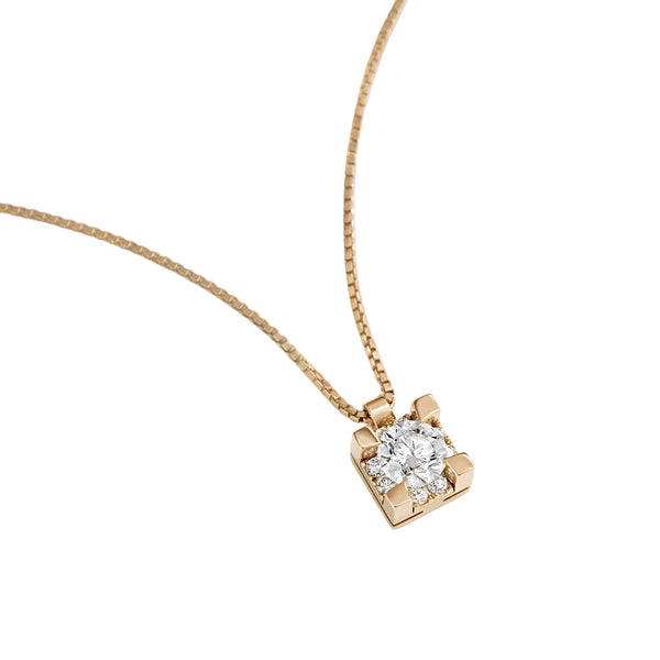 Giorgio Visconti rose gold necklace with diamonds IO LUCE