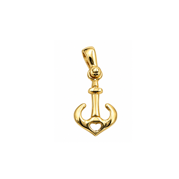 Ciondolo Pendente Ancora in Oro Giallo CND041