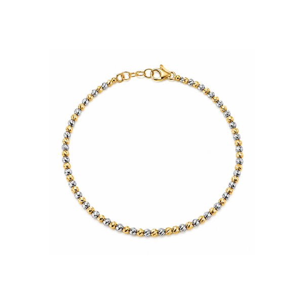 Bracciale Handmade Milleluci in Oro Bianco e Giallo 18 KT BRML10