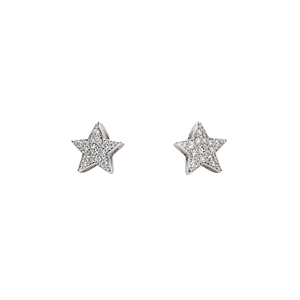 Orecchini Stelle Giorgio Visconti in Oro Bianco 18 KT e Diamanti Naturali BB37334