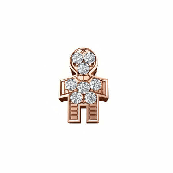 Charm Elements Adulto Uomo In Oro Rosa E Diamanti 0,03 ct DCHF9182.003