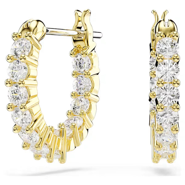 Orecchini Swarovski a Cerchio Matrix Vittore Placcati Oro Giallo 5733398