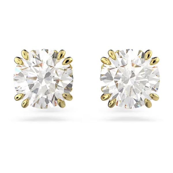 Orecchini Swarovski Constella Punto Luce con Cristallo Bianco e Lega Placcata Oro Giallo 5642595