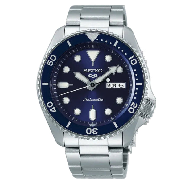 Orologio Seiko 5 da Uomo Sports Automatico in Acciaio Blu SRPD51K1