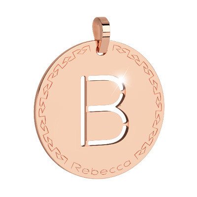 Rebecca Charm Mi Alfabeto Inicial Letra Mediana B Rosa