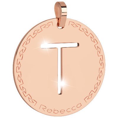 Rebecca Charm My Alphabet Initial Large Letter T Rose