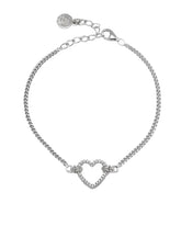 Pulsera de plata con corazón No25 Tight Love