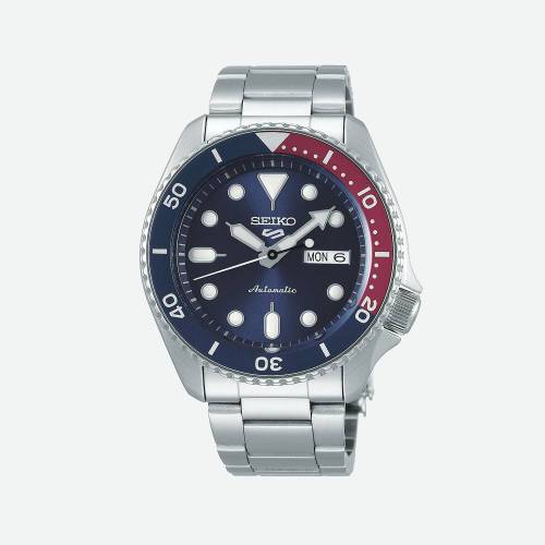 Orologio da Uomo Seiko 5 Sports con Quadrante Blu Pepsi