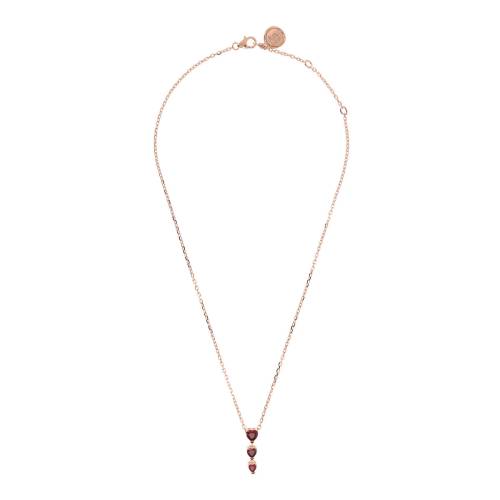 Bronzallure Collana Tre Cuori Graduati in Cubic Zirconia