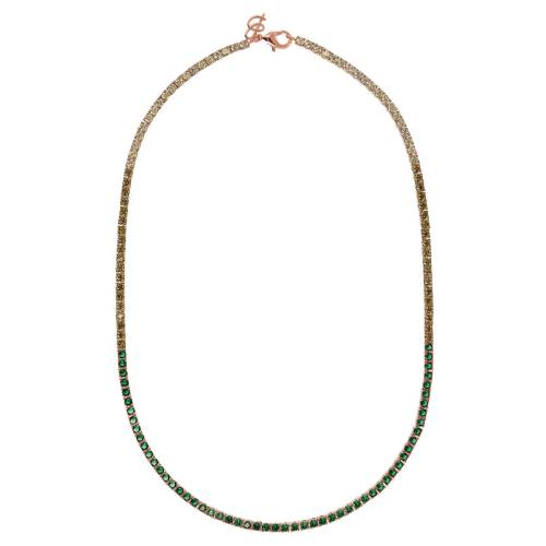 Bronzallure Collana Tennis con Cubic Zirconia Effetto dégradé