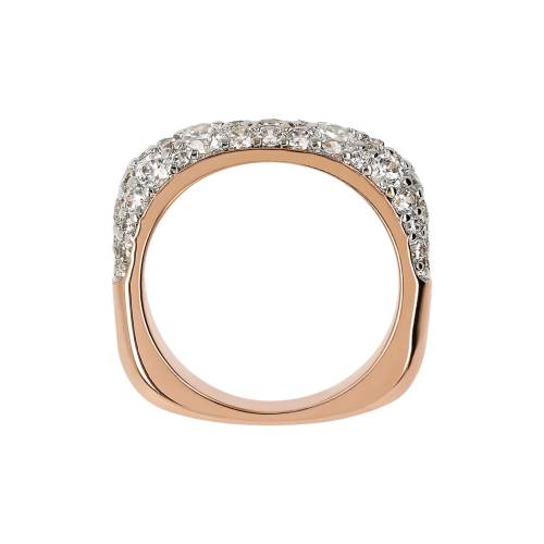 Bronzallure Anello Riviera Pavé in Pietre Naturali e Cubic Zirconia