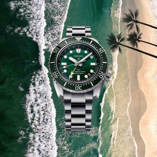 Orologio da Uomo Seiko Automatico GMT Verde