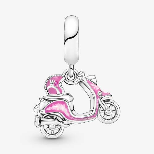 Pandora Charm Pendente Scooter Rosa