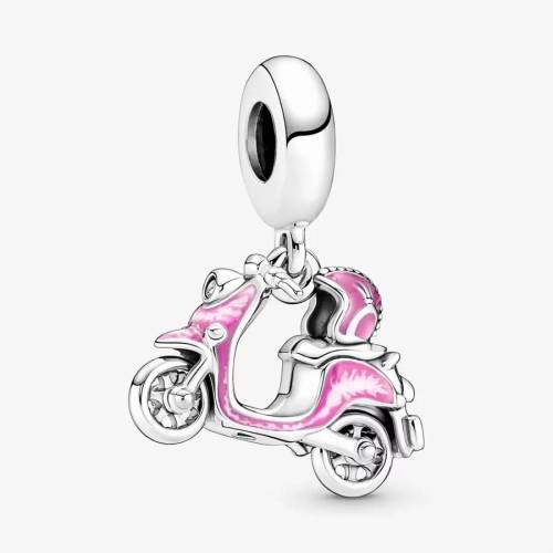 Pandora Charm Pendente Scooter Rosa