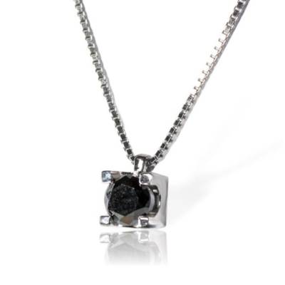 Bibigì Collana Punto Luce Brillante Nero 0.09 ct