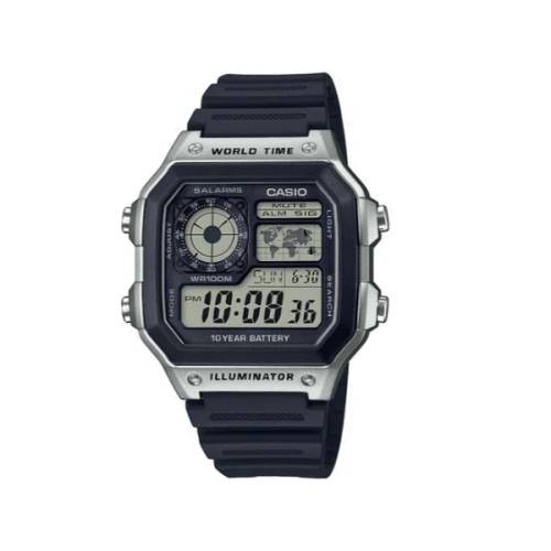 Casio Orologio Uomo Con Cinturino In Resina Nera