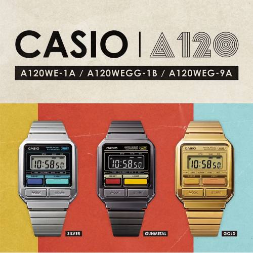 Orologio Casio Vintage Acciaio Brunito