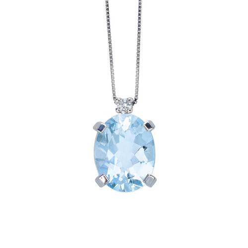 Bibigì Collana con Acquamarina Ovale 0.08ct