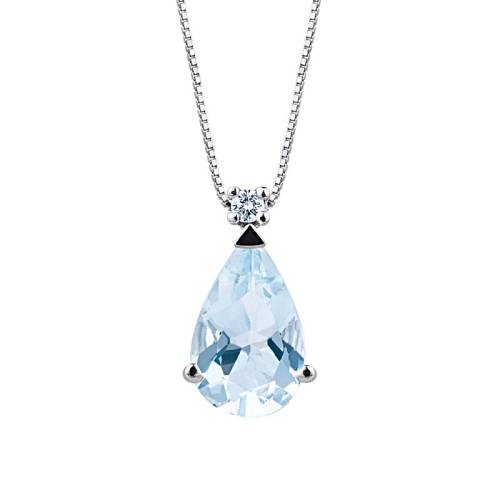 Bibigì Collana con Acquamarina a Goccia 0.14ct