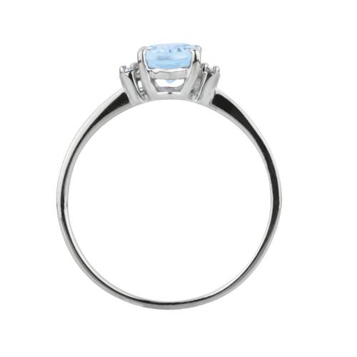 Bibigì Anello con Acquamarina Ovale 0.21 ct